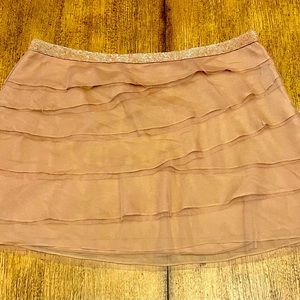 Haute Hippie Tan Mini Skirt